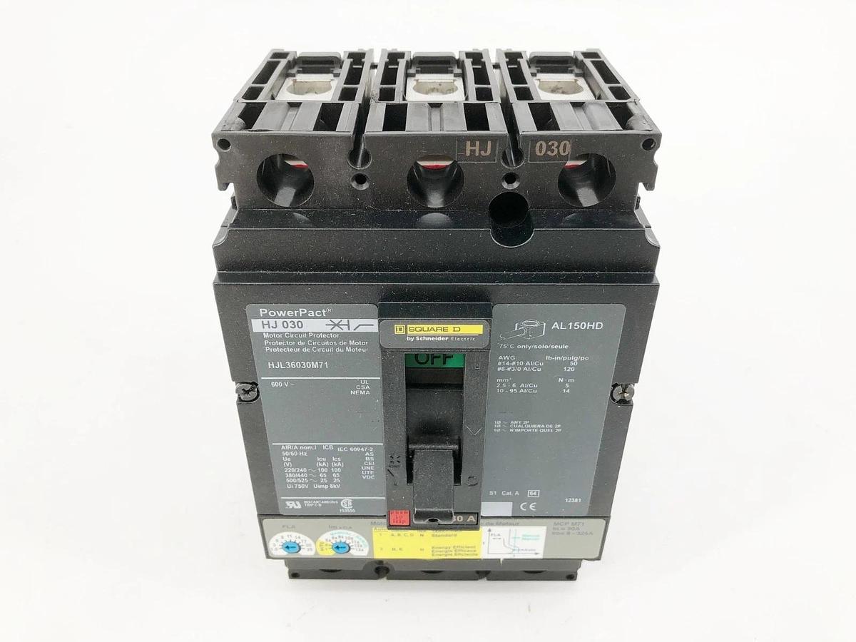 New Square D HJL36030M71 Motor Circuit Protector 30A 600V 3P