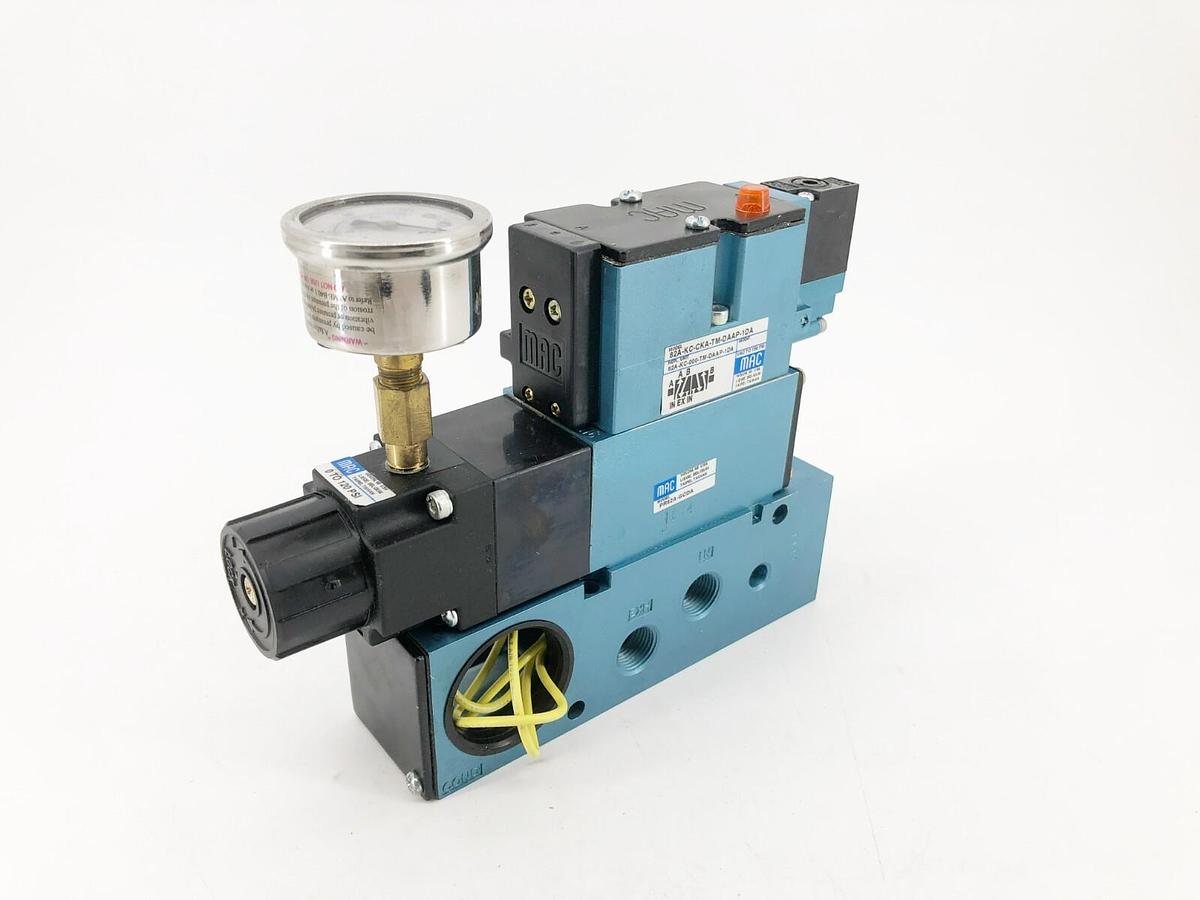 Used MAC Valves 82A-KC-CKA-TM-DAAP-1DA Solenoid Valve 150psi TM-DAAJ-1DA PR82A-GCDA