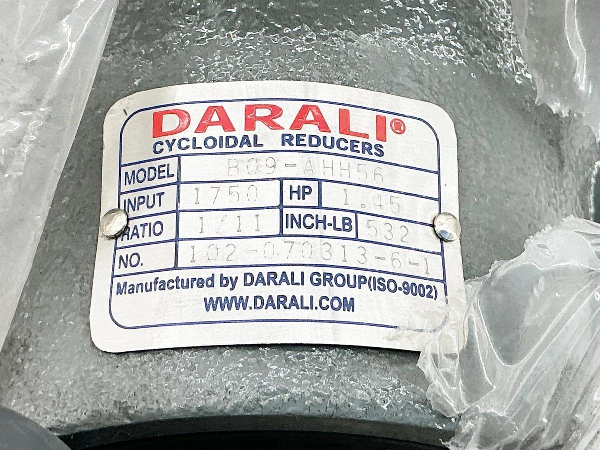 New Darali B09-AHH56 Gear Reducer 11:1 Ratio 1.45HP 1750RPM