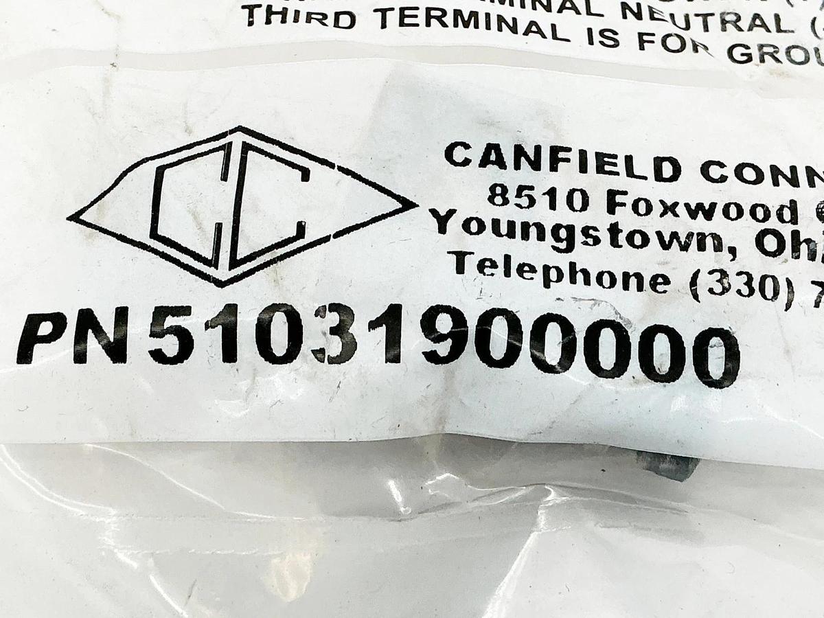 New Lot of 2 Canfield 51031900000 Solenoid Connector 6-48V 50/60Hz