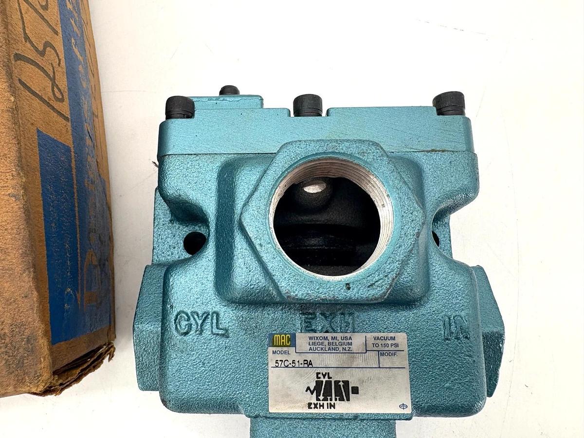 New MAC Valves 57C-51-RA Remote Air Valve 1/2" NPTF Port