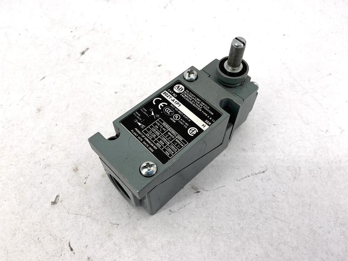 Used Allen Bradley 802T-A1P1 Ser H Oiltight Limit Switch 10A Standard Energy