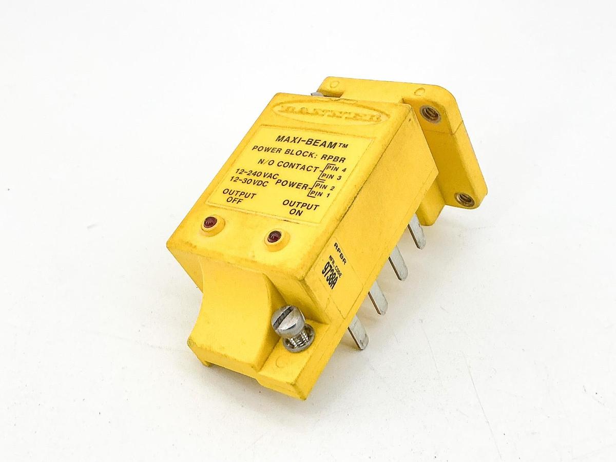 New Banner RPBR Maxi-Beam Power Block 4P 240VAC 12/30VDC 26132 - No Box