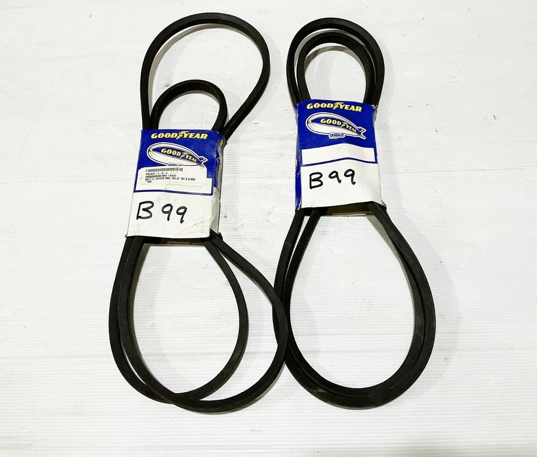 New Lot of 2 Goodyear B99 HY-T Belt 0.66" Width 1 Rib -No Box