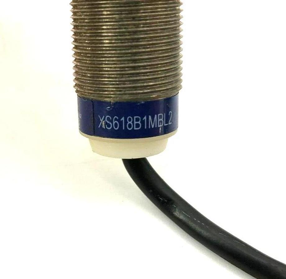 Used Telemecanique XS618B1MBL2 Inductive Proximity Sensor 18MM 12-48 VDC