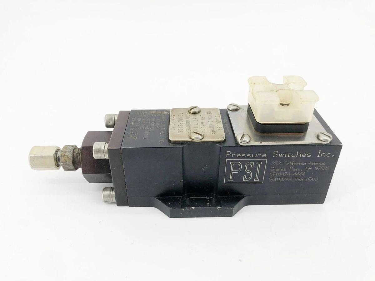 Used PSI 1G11N1.53 Pressure Switch 50-450psig 11A-1/4HP 125/250VAC 5A 30VDC