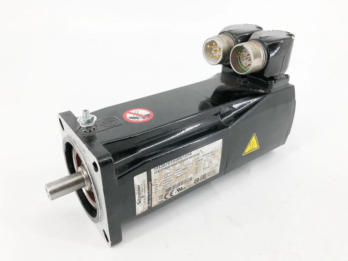 Used Schneider Electric SH30701S0001054 Servo Motor SH070/60010/0/3/00/00/10/11/00