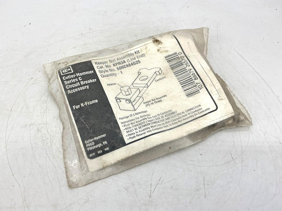 New Cutler-Hammer KPR3A Ser C Keeper Nut Assembly Kit for K-Frame 5092A64G25