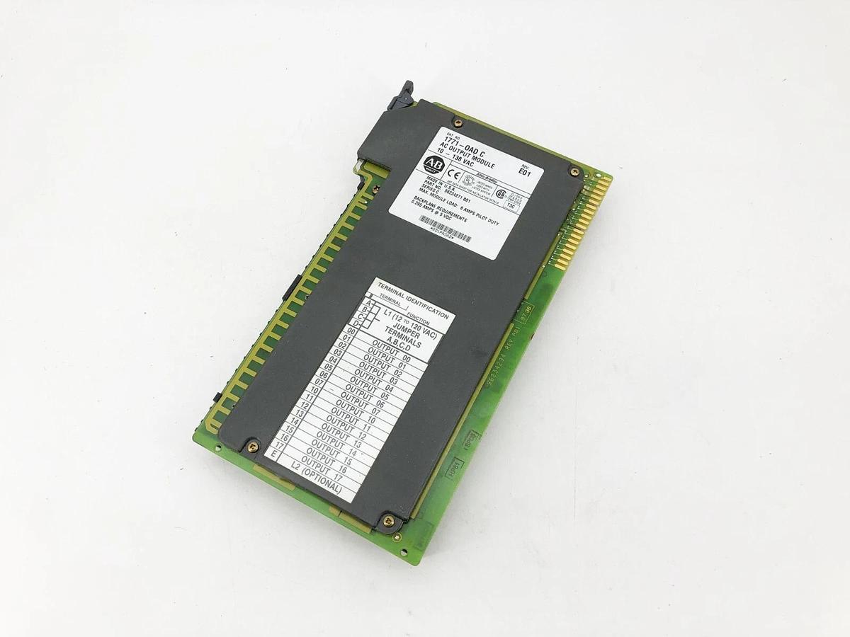 Used Lot of 2 Allen Bradley 1771-OAD Ser. D AC Output Modules 10-138VAC