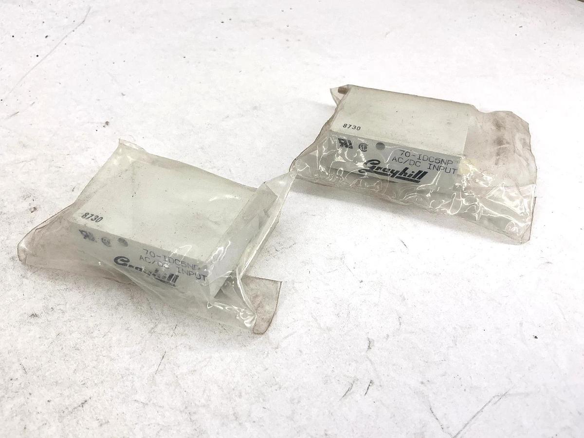 Lot of 2 New Grayhill 70-IDC5NP PLC I/O Module AC/DC Input 5-Pin 32V