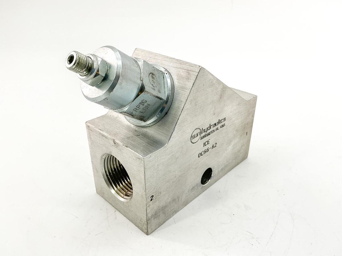 New Sun Hydraulics ICE Manifold W/ RPIC-LBN Pilot Operated Relief Valve -No Box