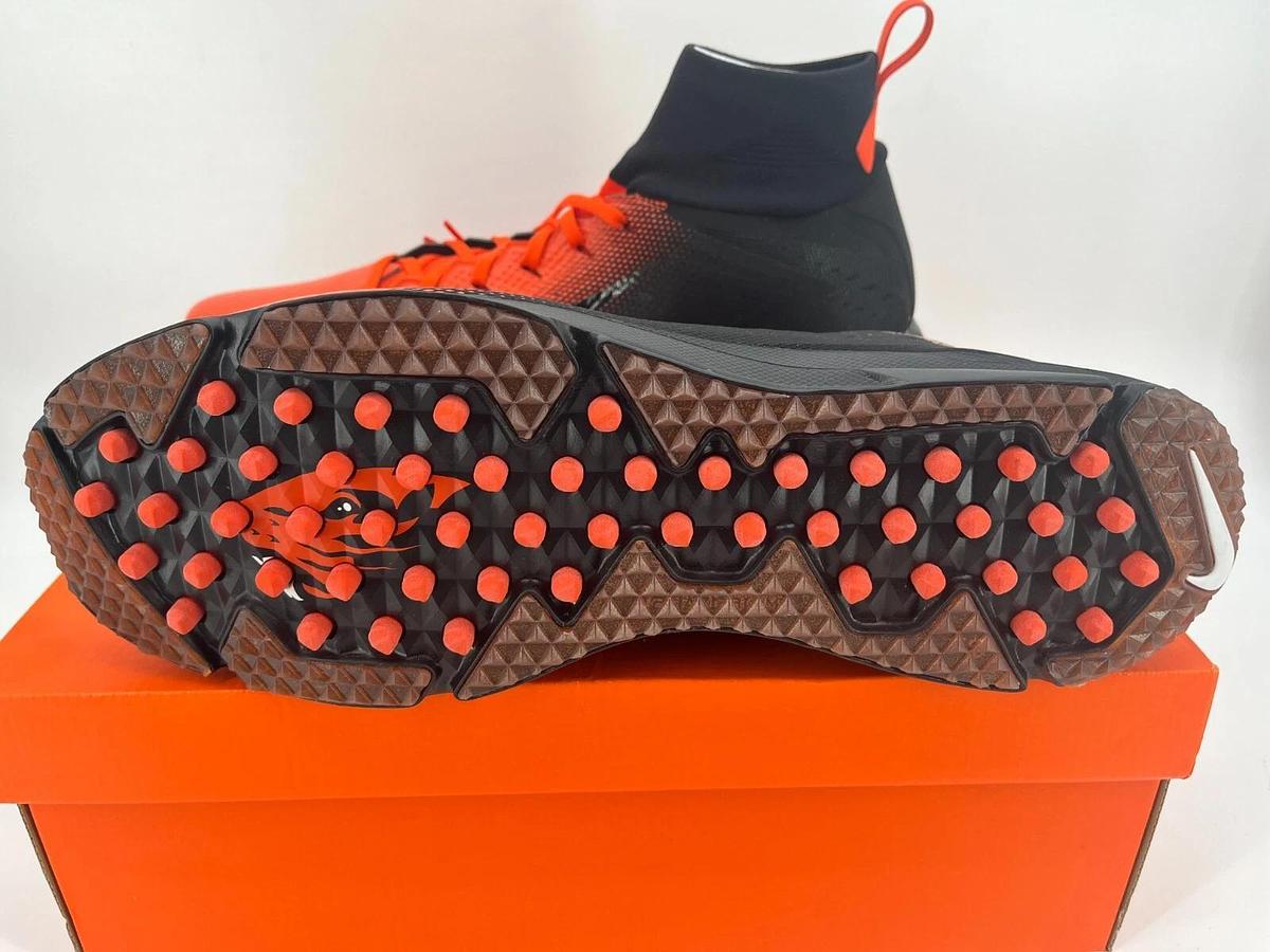 Nike VPR Untouchable SPD TF 2 SMU P Black/Orange Size 16 OSU Beavers Cleats