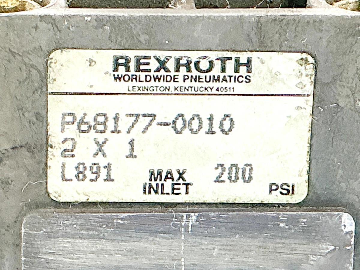 Used Rexroth P68177-0010 Pneumatic Cylinder 2X1 200PSI L891