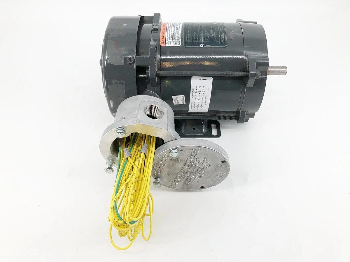 New Weg .5018XS3E56C Explosion Proof Motor 0.5/0.33 HP 3PH460V1725rpm - No Box