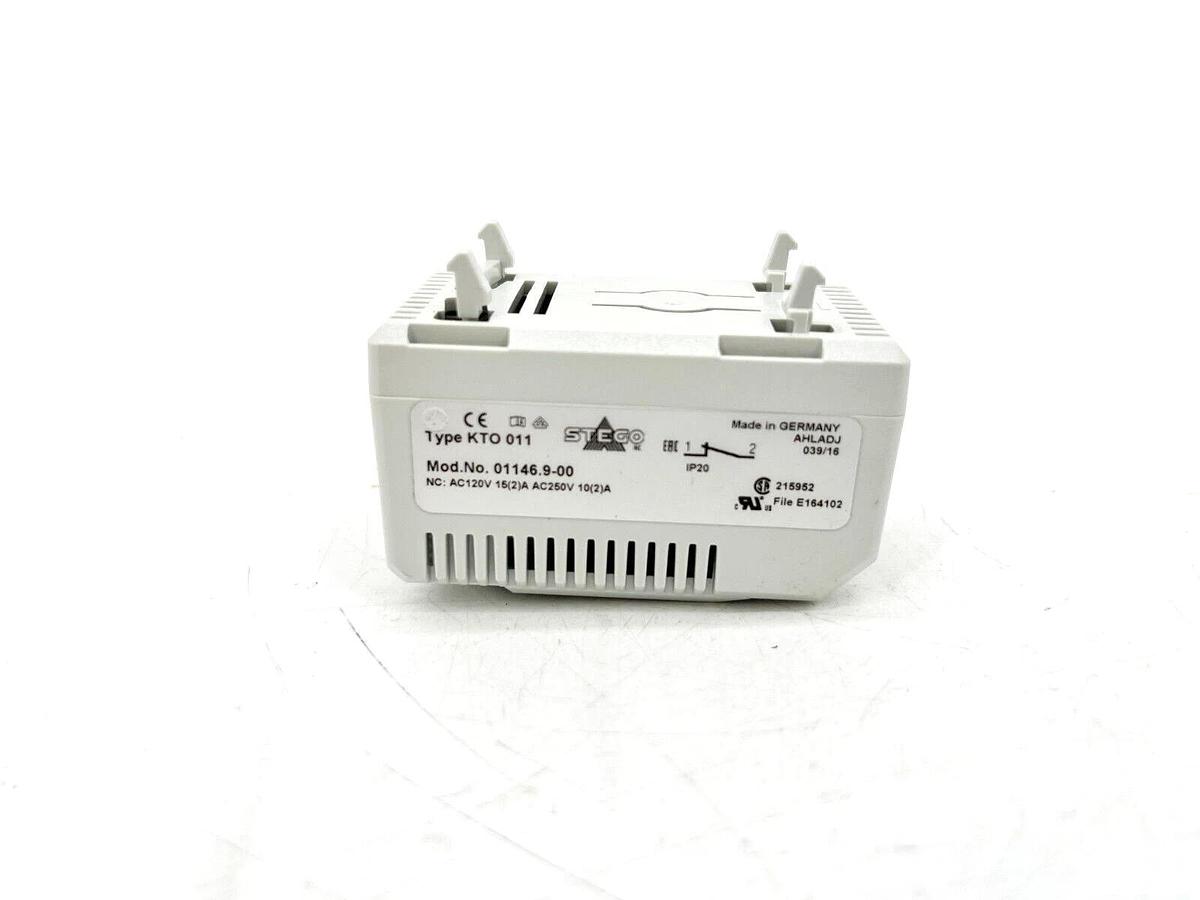 Used Stego Type KTO-011 01146.9-00 Small Thermostat 0-60°C Range 120VAC