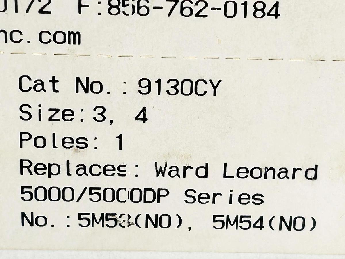 New Repco 9130CY Contact Kit Size 3-4 1P Replaces Ward Leonard 5000/50000DP