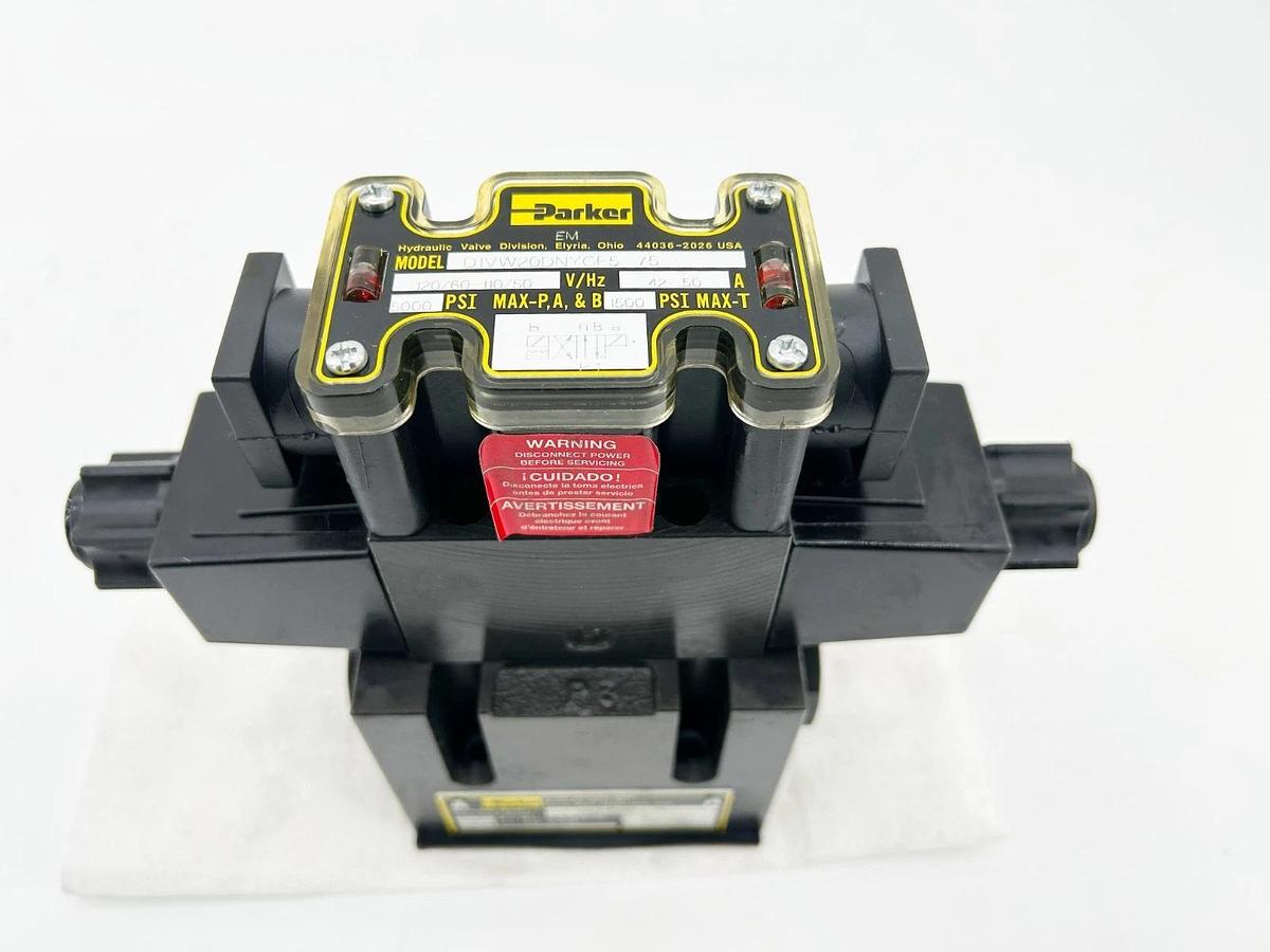 New Parker D31VW20D4NYCF5 75 Hydraulic Valve 5000PSI 50A 120V - No Box