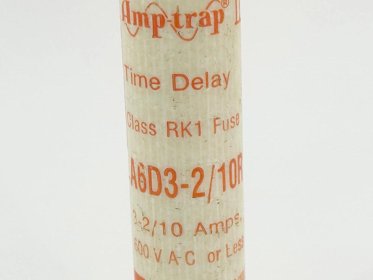 New Lot of 2 Gould Shawmut A6D3-2/10R Time Delay Fuse 3-2/10A 600V Class RK1