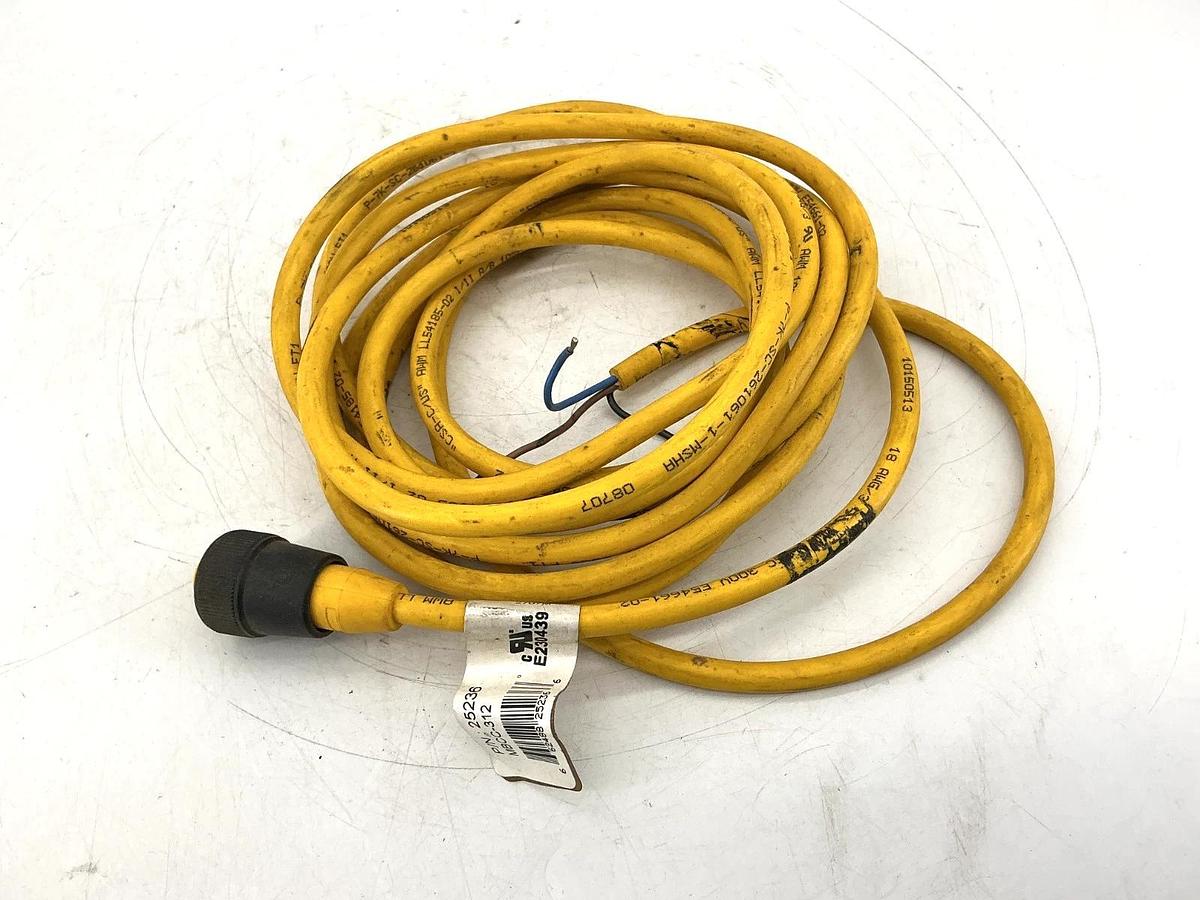 Used Banner Engineering MBCC-312 Cordset Female 3-Pin 3-Wire 25236