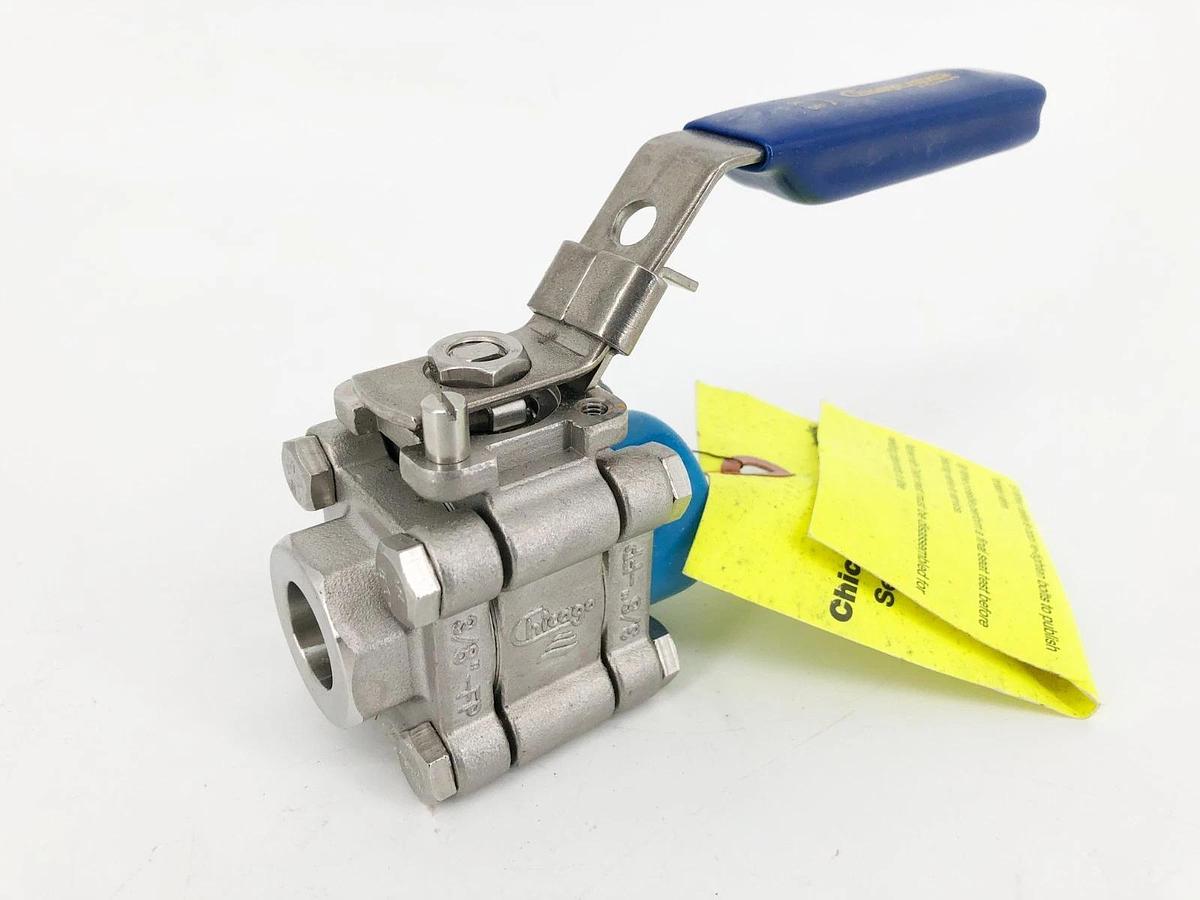 New Chicago Valve 796666RMXSW004 Ball Valve CF8M 3/8" 1920psi - No Box