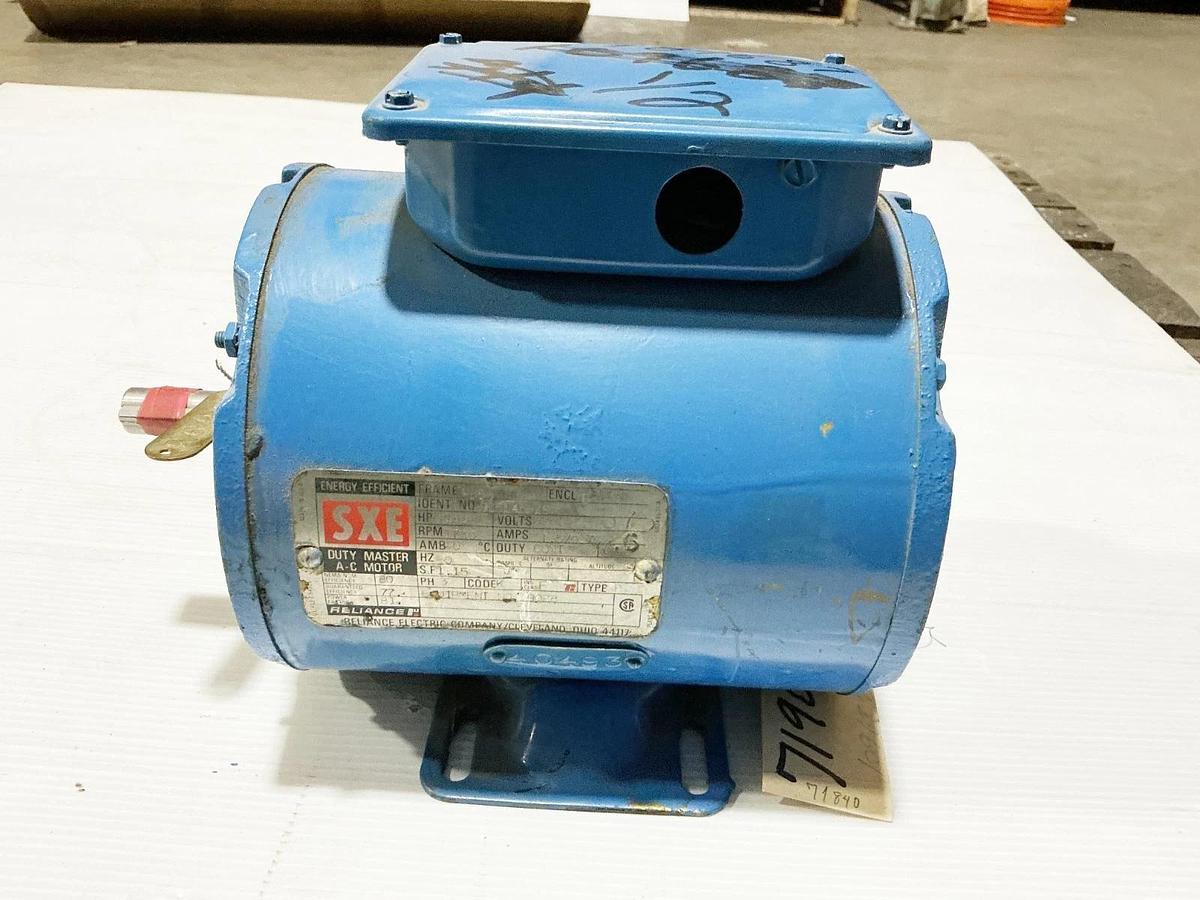 Used Reliance 915145-ZS Electric Motor 1/2HP 460V 1730RPM 3PH FB56