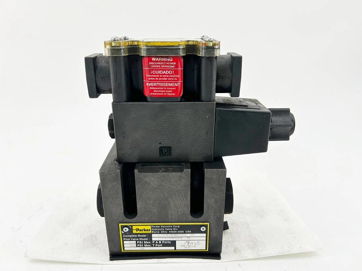 New Parker D31VW20H4NYCF5 75 Hydraulic Valve 5000PSI 120V 50/60Hz - No Box
