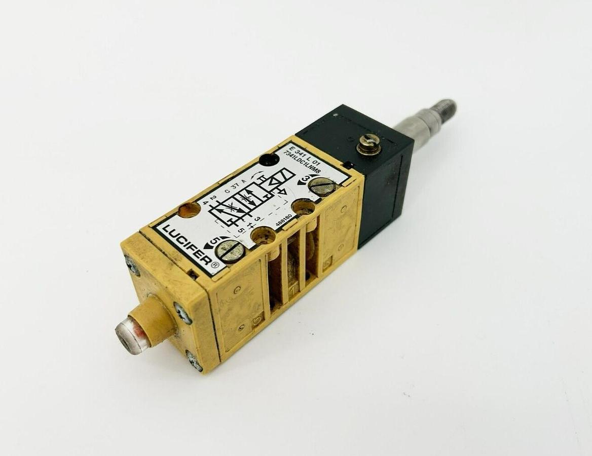 Used Parker Lucifer 345L01 Solenoid Valve, 24VDC, 13W, 7341LDC1LNM8 - No Coil
