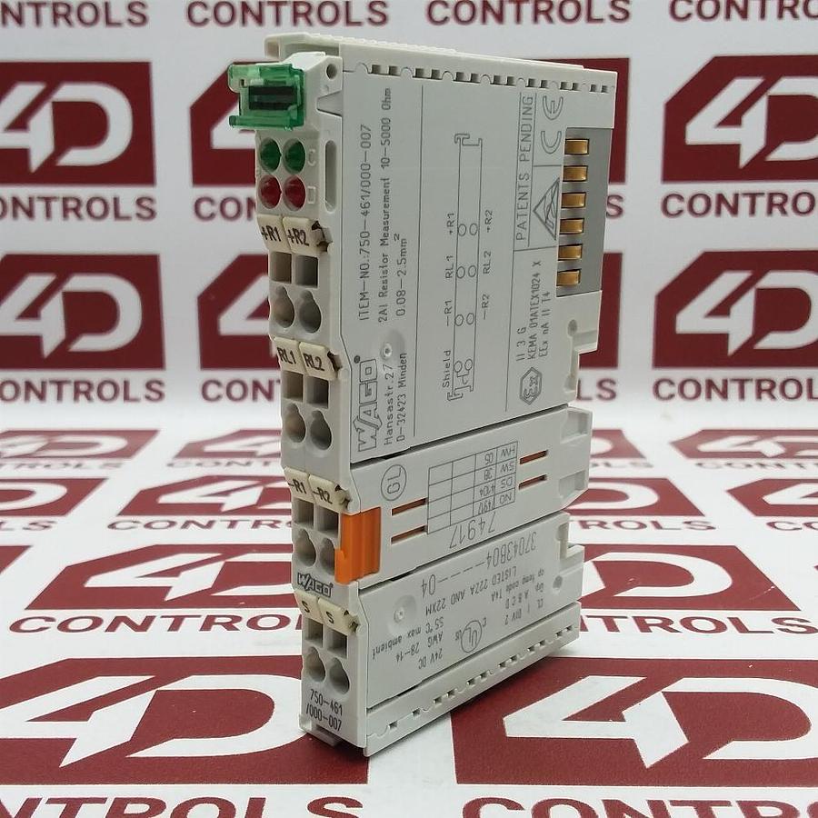 New Wago 750-456 Analog Input Module 10VDC 80MA 2 Channel