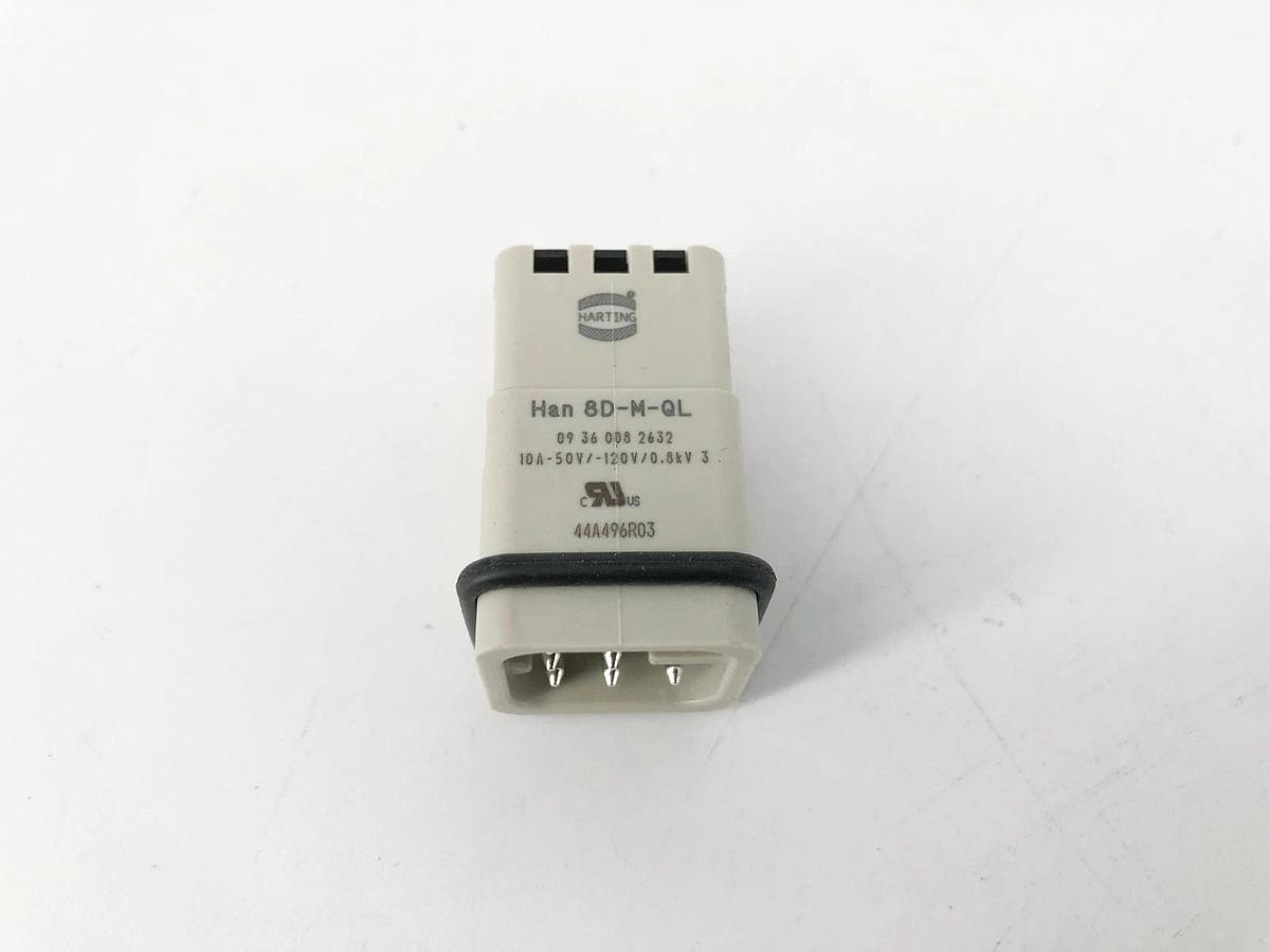 New Harting Han 8D-M-QL Connector Insert 10A 09360082632 - No Box
