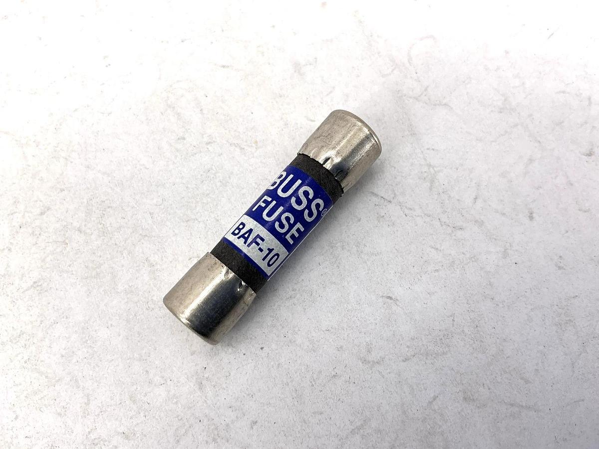 Lot of 4 New Bussmann BAF-10 Buss Fuse 10A 250V