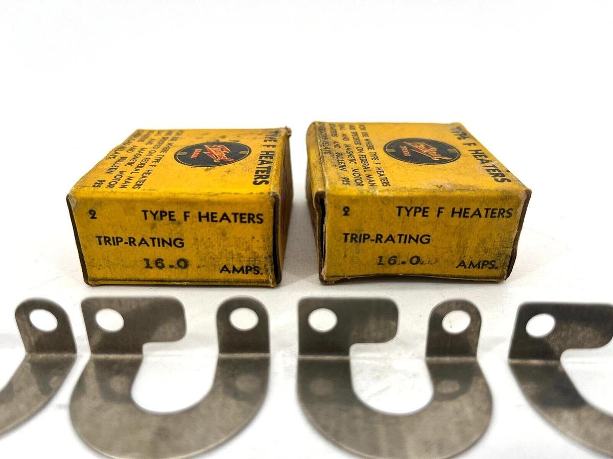 Lot of 4 New Federal F16.0A +Type F Heaters 16.0A - Two Boxes of two pieces each