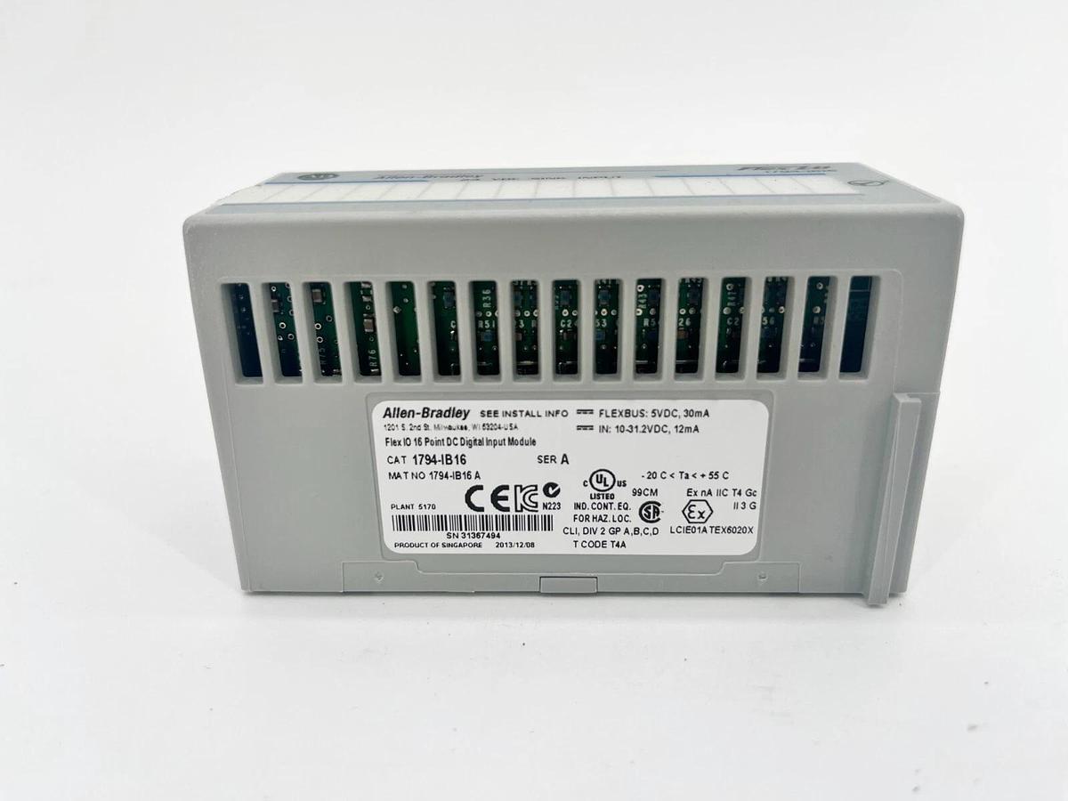 Used Allen Bradley 1794-IB16 Ser. A Flex I/O 16-Point Digital Input Module