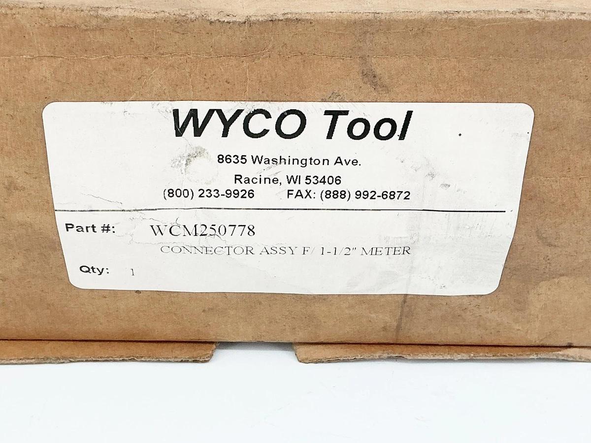 New Wyco Tool WCM250778 Connector Assy F/1-1/2" Meter