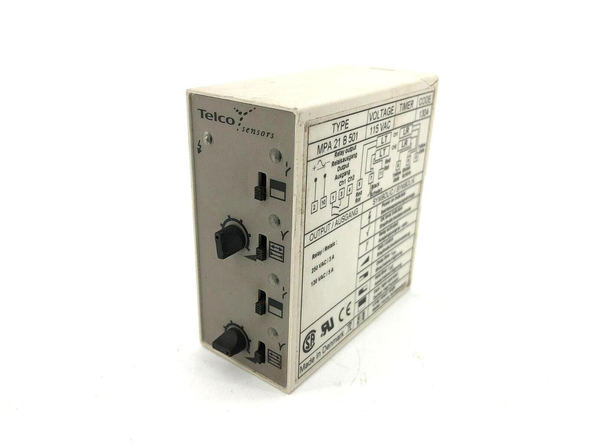 Used Telco MPA-21-B-501 Multiplexed Amplifier, 115VAC, 2 Channel, MPA21B501