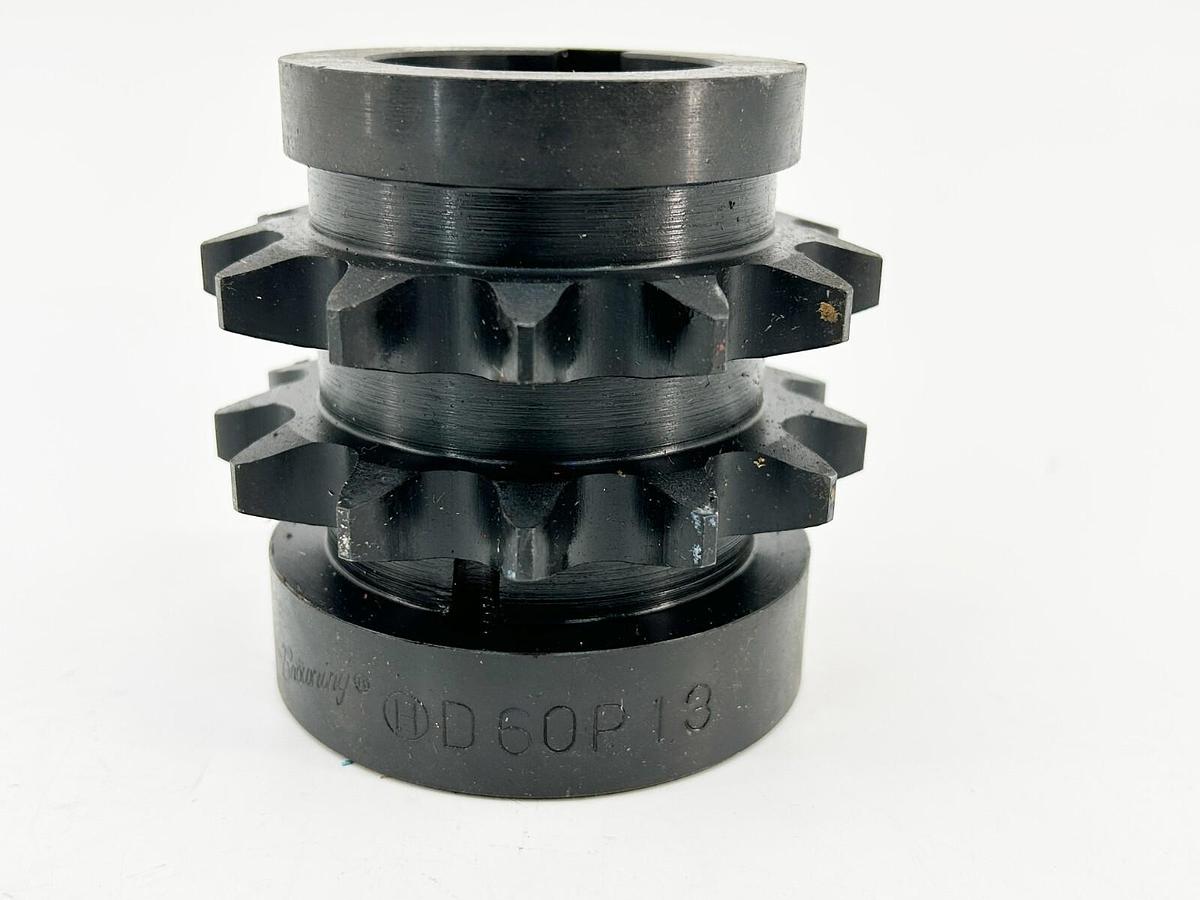 New Browning D60P13 Split Taper Bushed Roller Chain Sprocket 2 Strand 13 Teeth