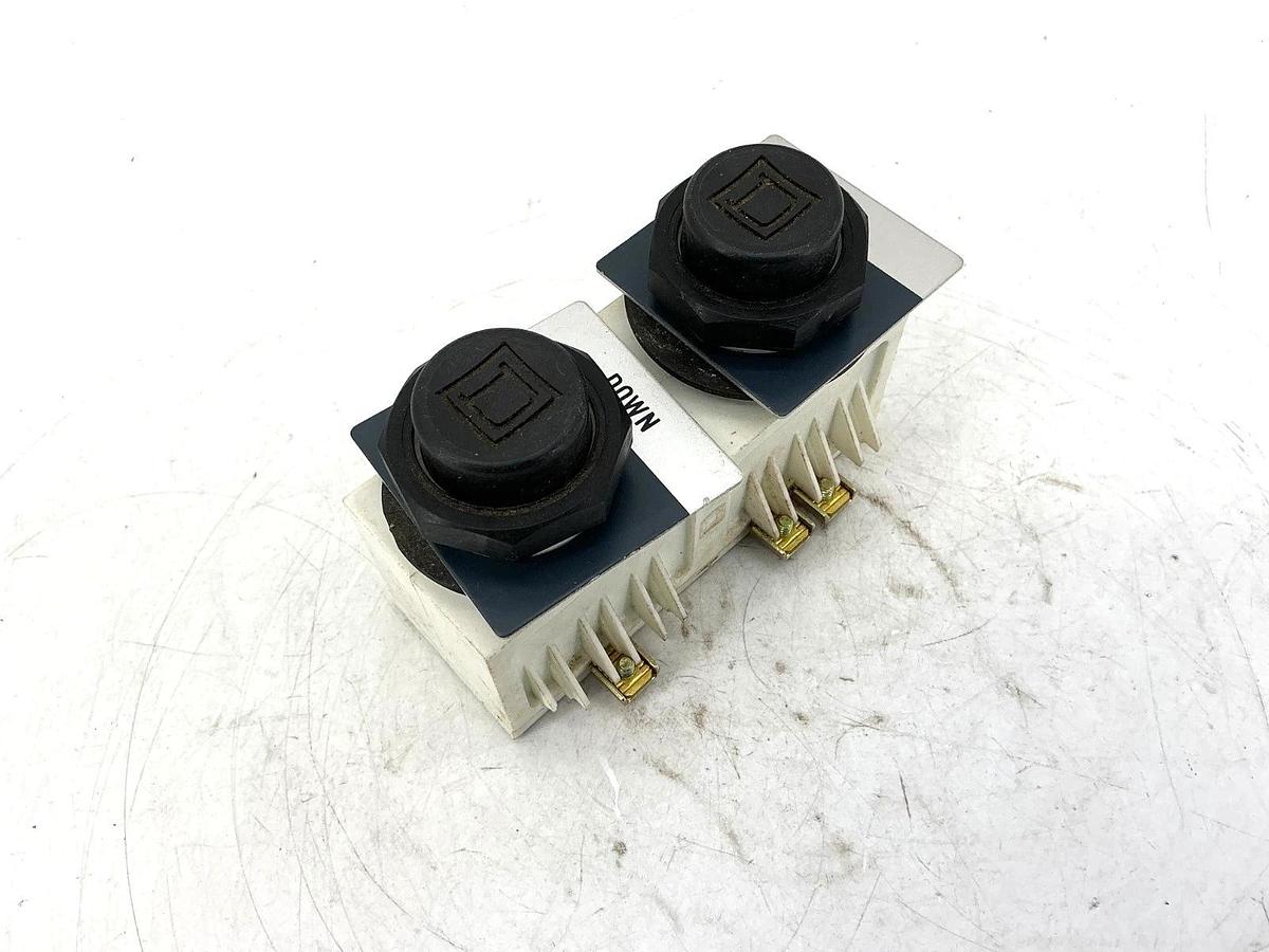 Used Square D 9001SKRU-2 2-Speed Operator Pushbutton Up & Down 15/30A 120/240VDC