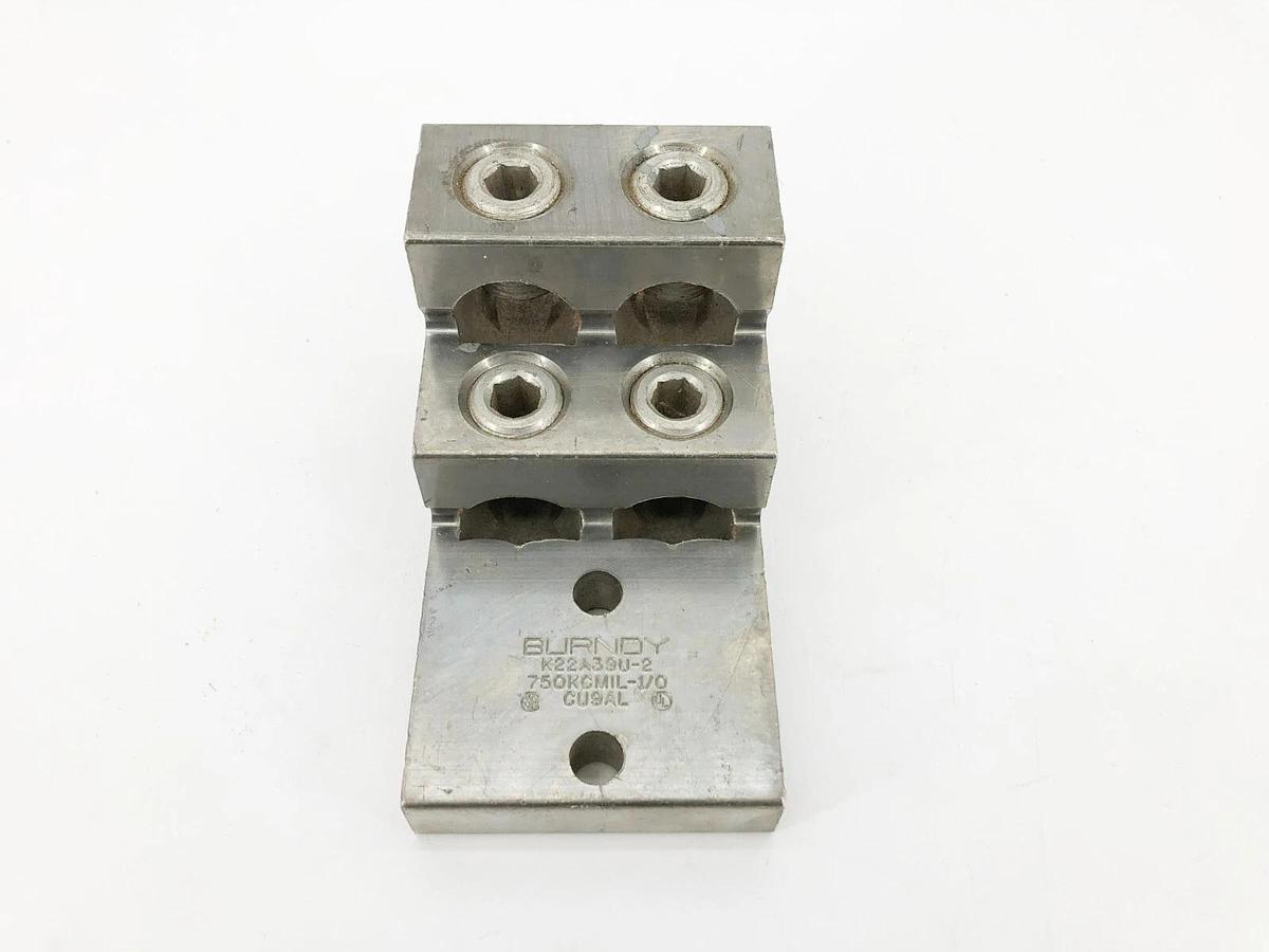 New Burndy K22A39U-2 Mechanical Lug 750 KCMIL - 1/0 CU9AL
