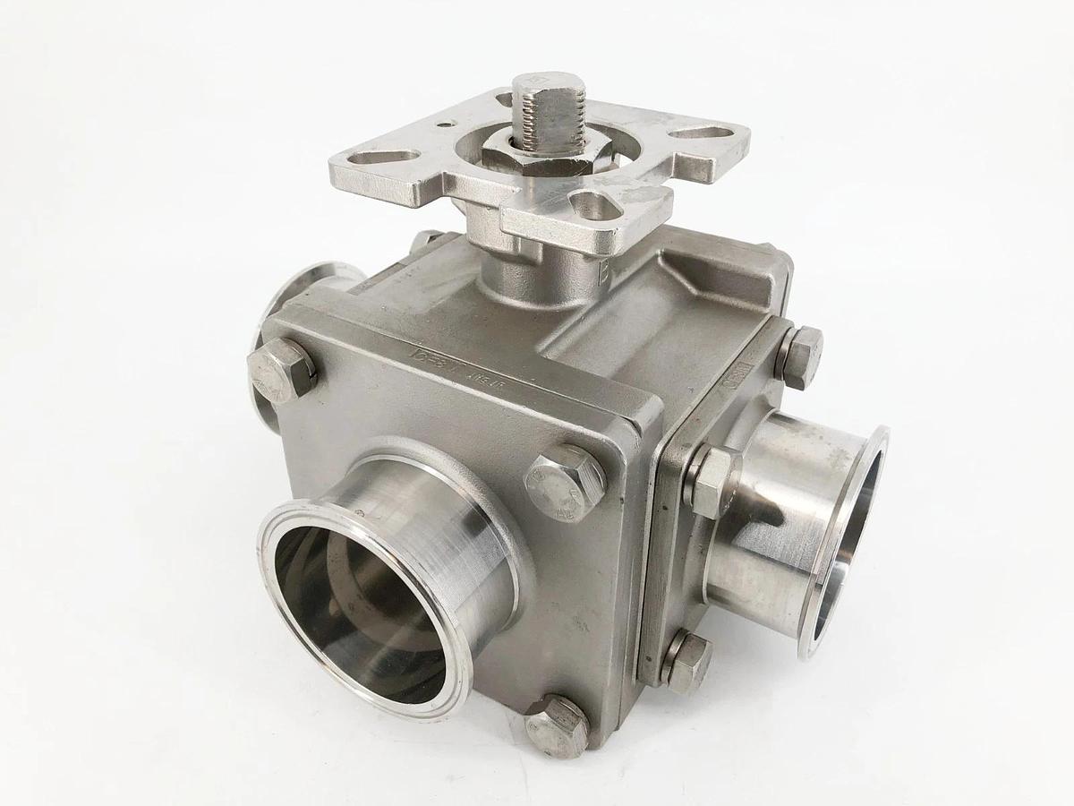 New Haitima 3" CF8M 1000WOG Ball Valve 3-Way Stainless Steel - No Box