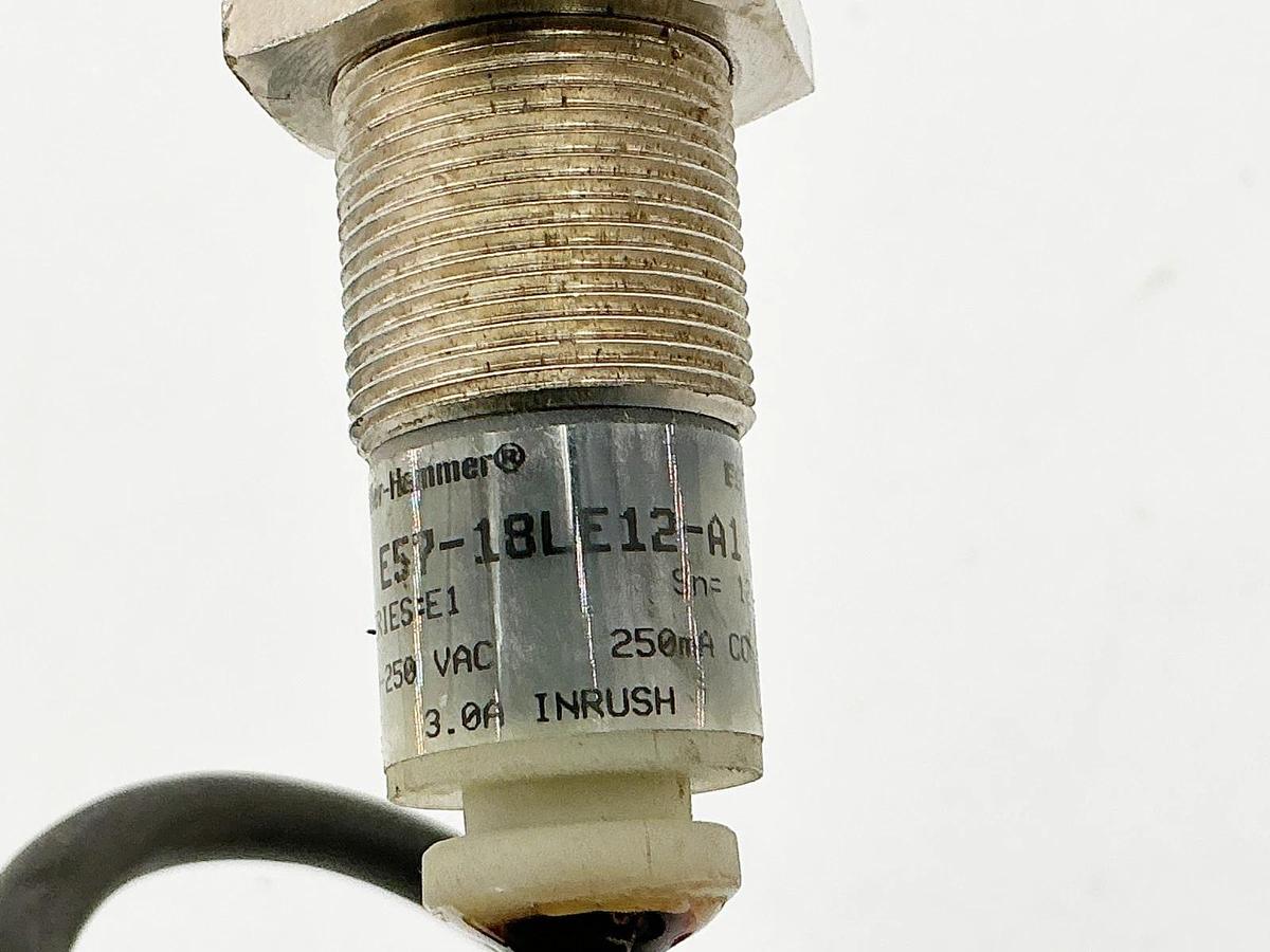 Used Cutler Hammer E57-18LE12-A1 Inductive Proximity Sensor 250V Ser.E1