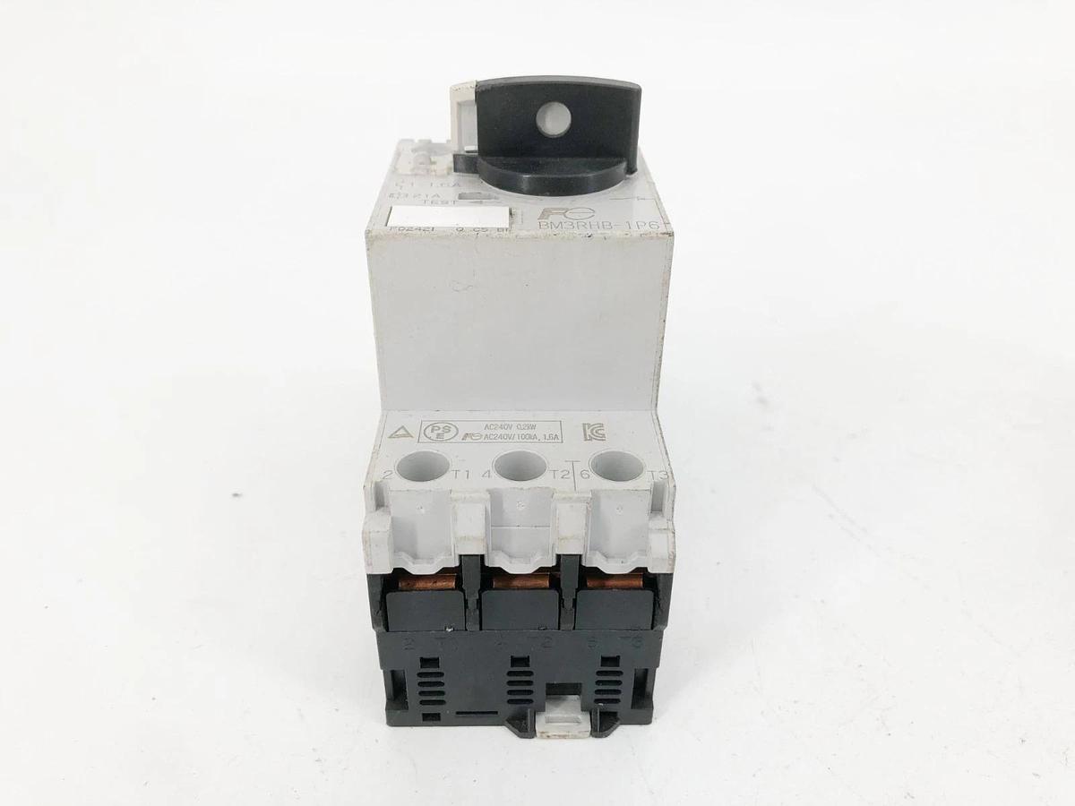 Used Lot of 3 Fuji Electric BM3RHB-1P6 Manual Motor Starters 1-1.6A