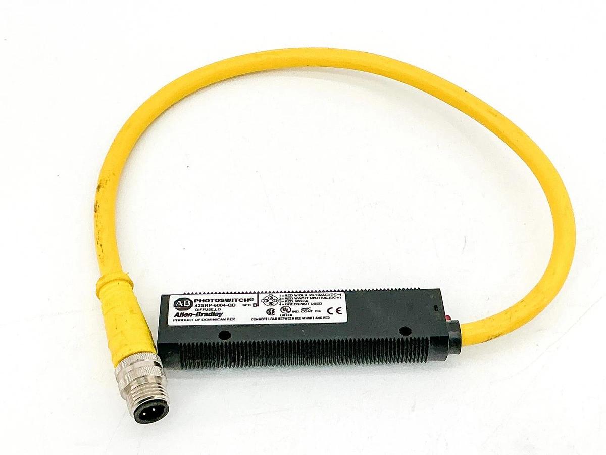 New Allen Bradley 42SRP-6004-QD Photoswitch Sensor 20-132VAC Ser.B - No Box