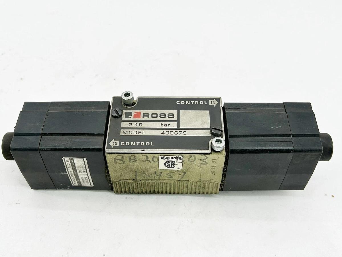Used Ross Controls 400C79 Control Valve 10Bar 120V 50/60Hz