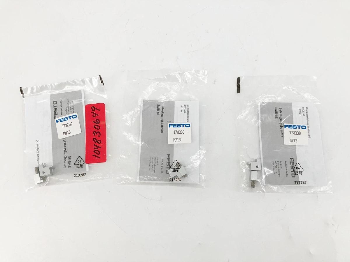 Lot of 3 New Festo 178230 Mounting Kits