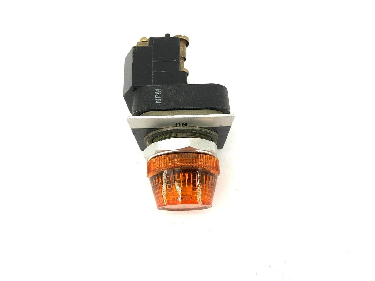 New Allen Bradley 800T-P16 Ser. T Orange Pilot Light 120V 50/60HZ