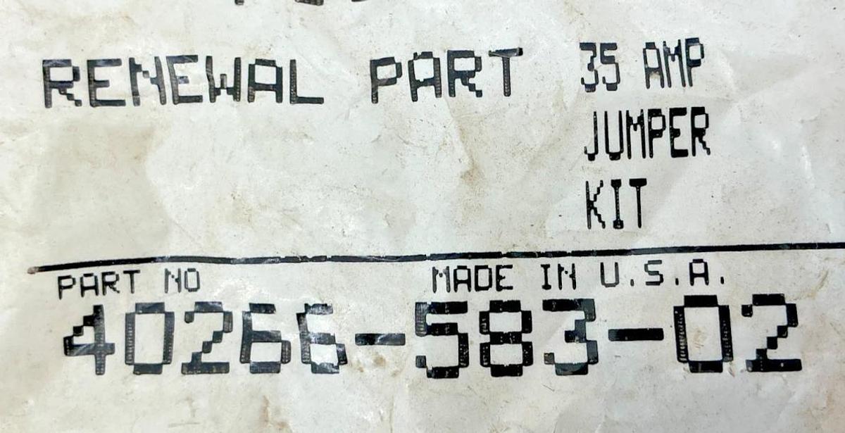 Lot of 2 New Allen Bradley 40266-583-02 Renewal Part 35A Jumper Kit
