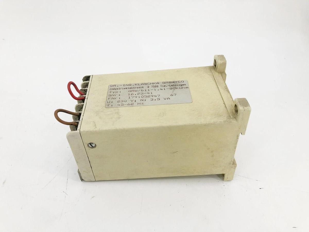 Used Klaschka GRW/b11-1.41-80KOhm Relay