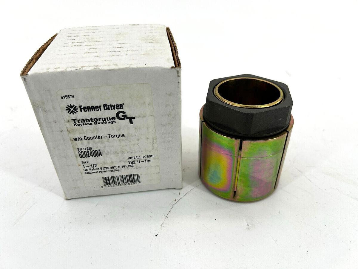 New Fenner Drives 6202400A Trantorque GT W/O Counter Torque 1-1/2 192LBS Torque