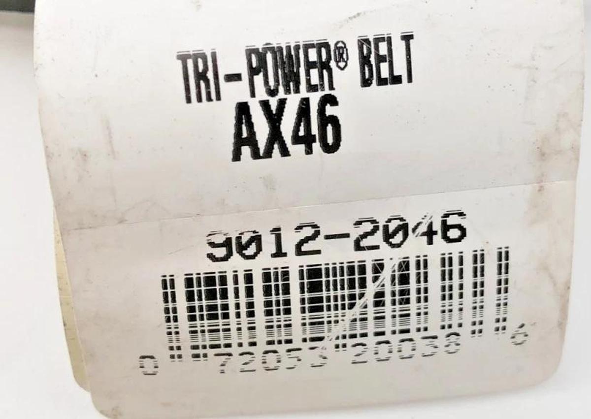 Lot of 2 New AX46 Cogged V-Belts Gates 9012-2046 Continental AX46 - No Box