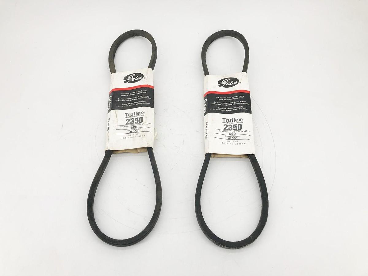 Lot of 2 New Gates 2350 Drive Belts 1/2" x 35" 4L350 - No Box