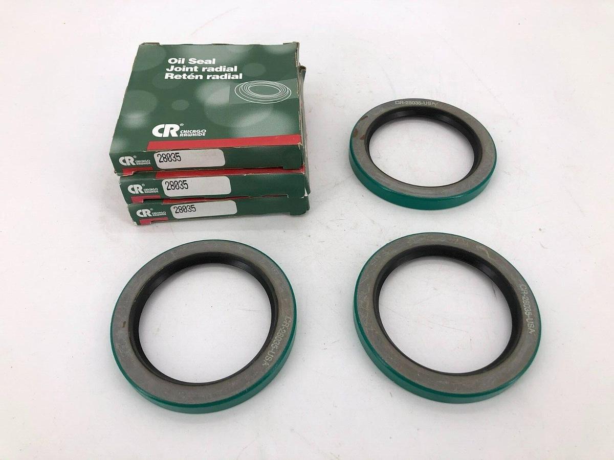Used Lot of 3 New Chicago Rawhide 28035 Oil Seals